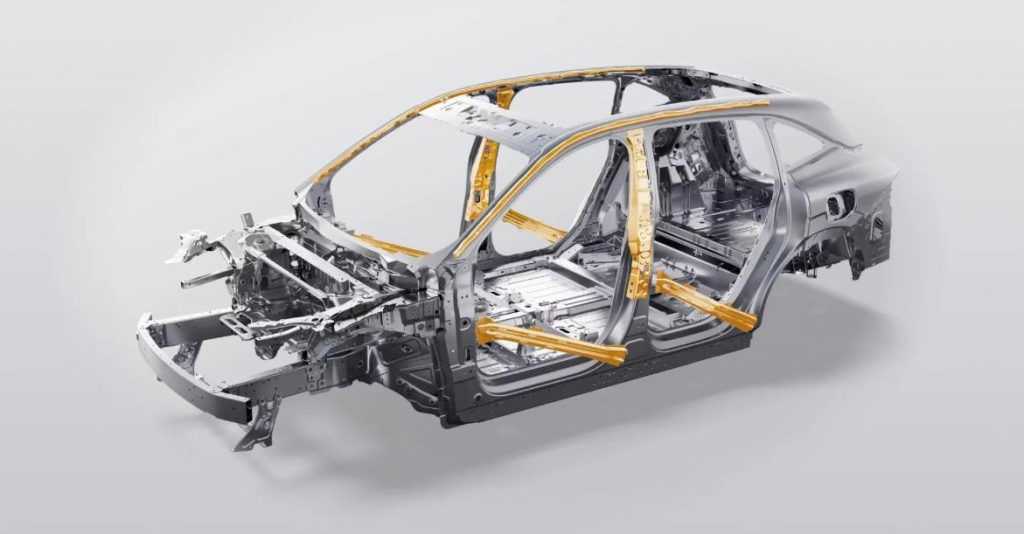 khung gầm trên Zeekr 7X